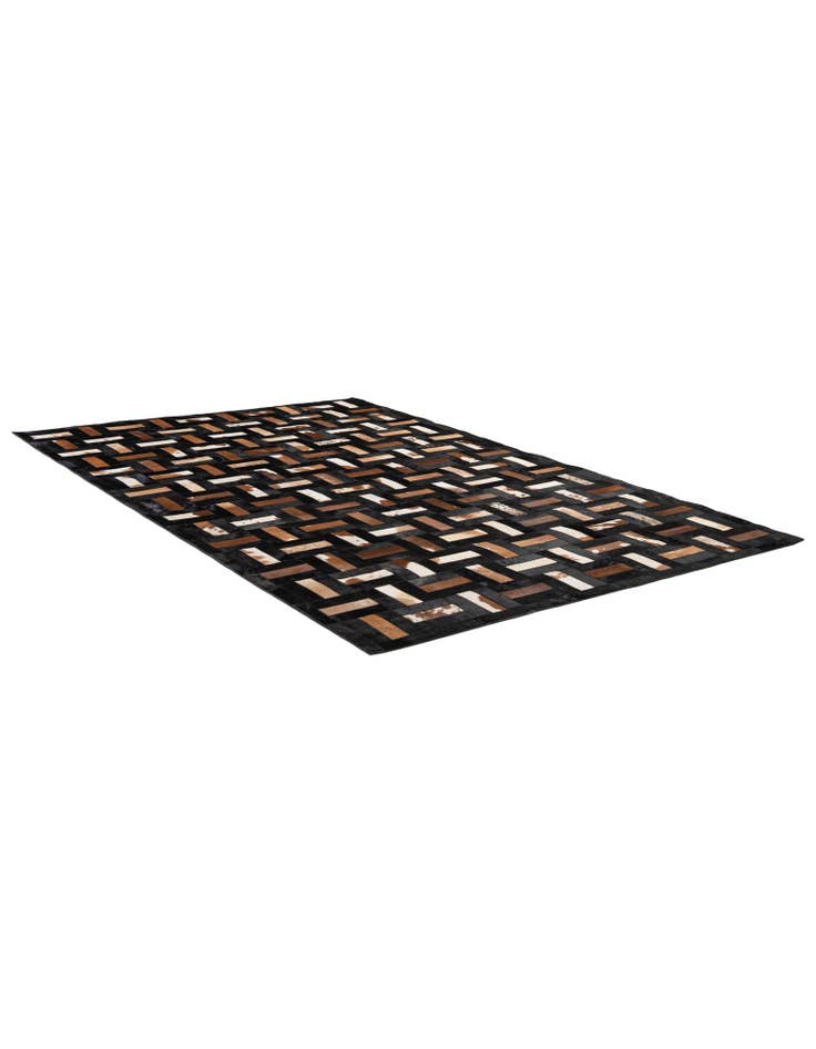 Detail image of 5' 3 x 8' 2 Cowhide - Patchwork Rug