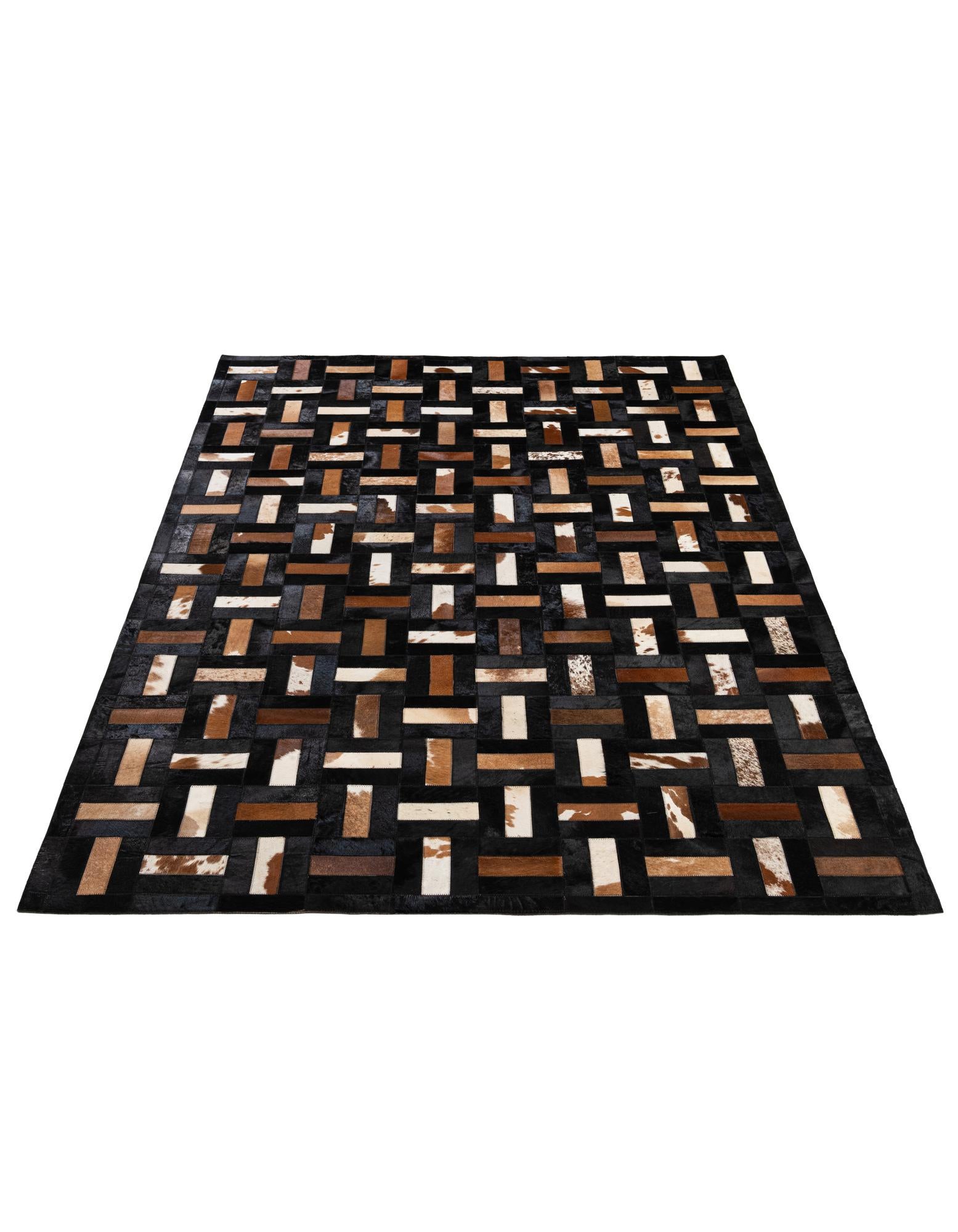 5' 3 x 8' 2 Cowhide - Patchwork Rug