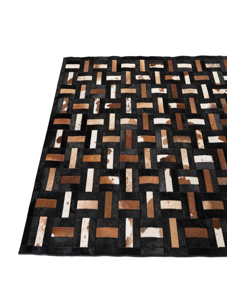 Detail image of 5' 3 x 8' 2 Cowhide - Patchwork Rug