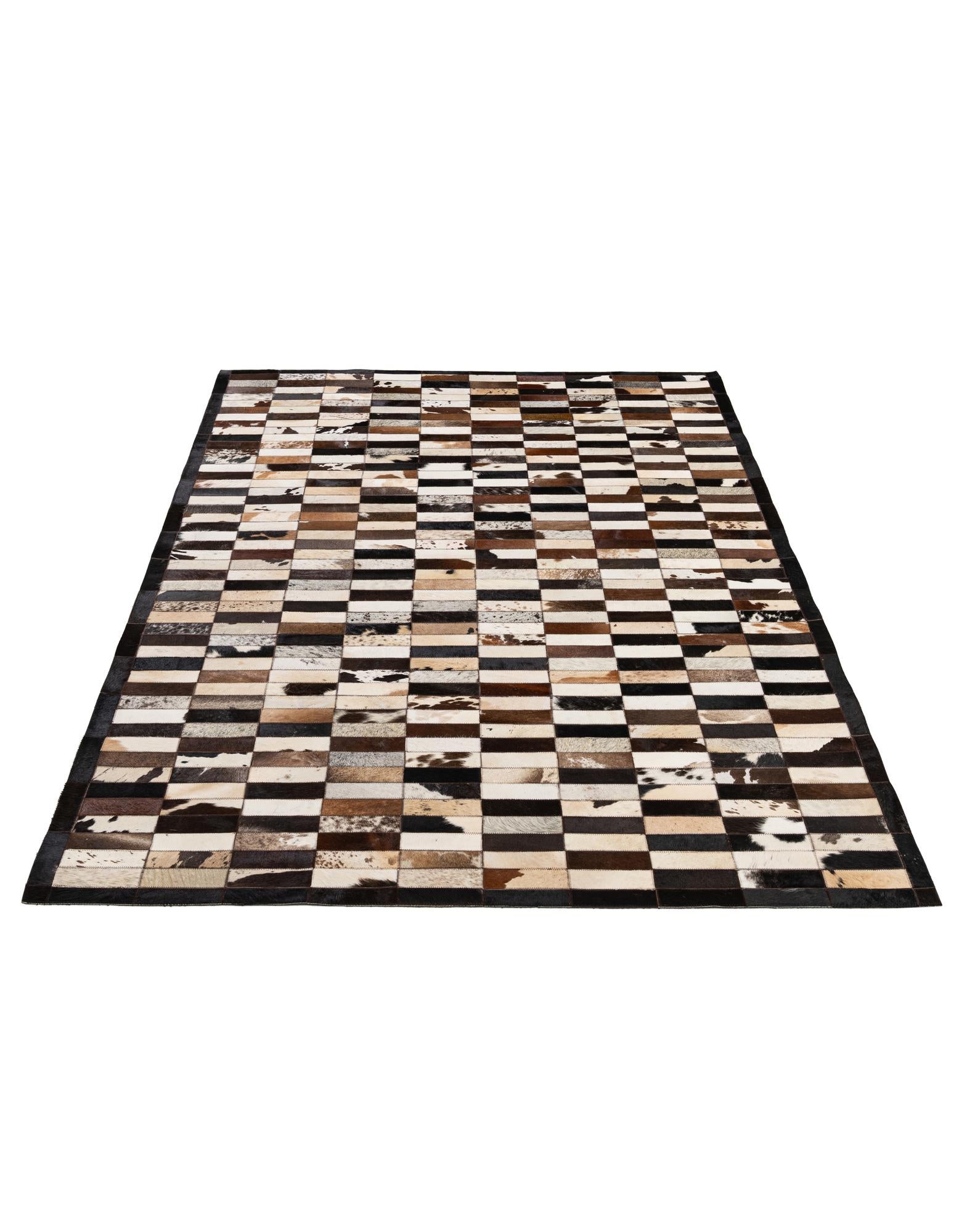 5' 3 x 8' 1 Cowhide - Patchwork Rug