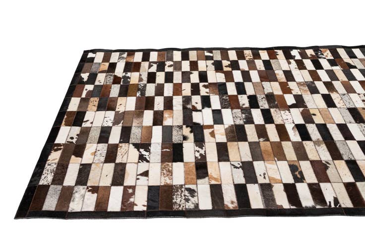 Detail image of 5' 3 x 8' 1 Cowhide - Patchwork Rug