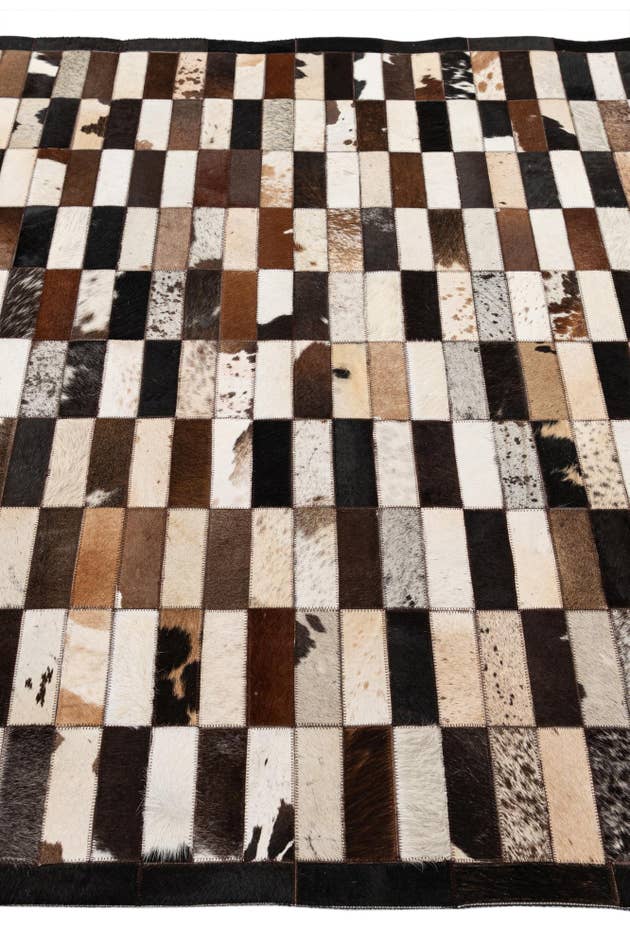 Detail image of 5' 3 x 8' 1 Cowhide - Patchwork Rug