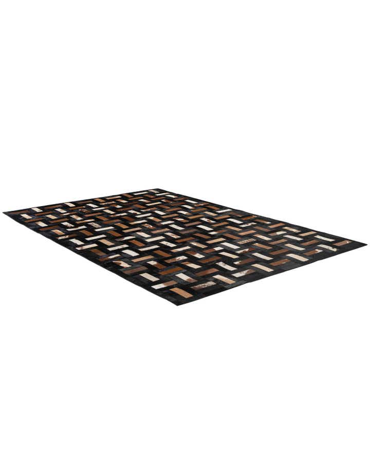 5' 3 x 8' 1 Cowhide - Patchwork Rug