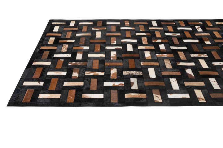 5' 3 x 8' 1 Cowhide - Patchwork Rug