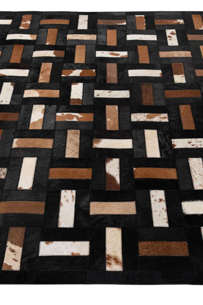 5' 3 x 8' 1 Cowhide - Patchwork Rug