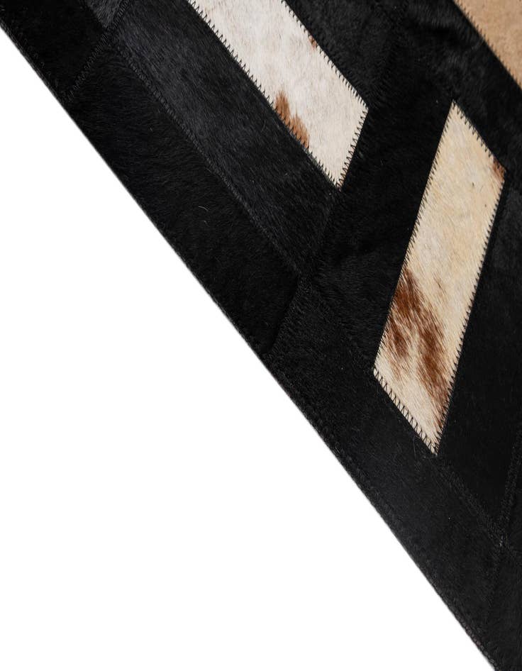 Detail image of 5' 3 x 8' 1 Cowhide - Patchwork Rug