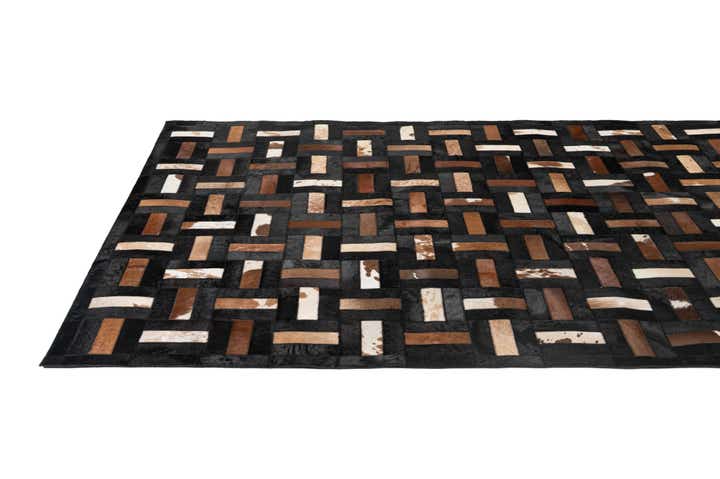 5' 3 x 8' 2 Cowhide - Patchwork Rug