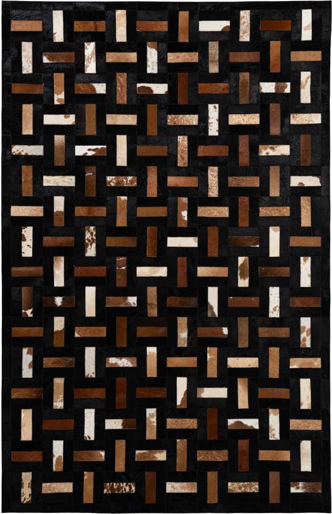 5' 3 x 8' 2 Cowhide - Patchwork Rug