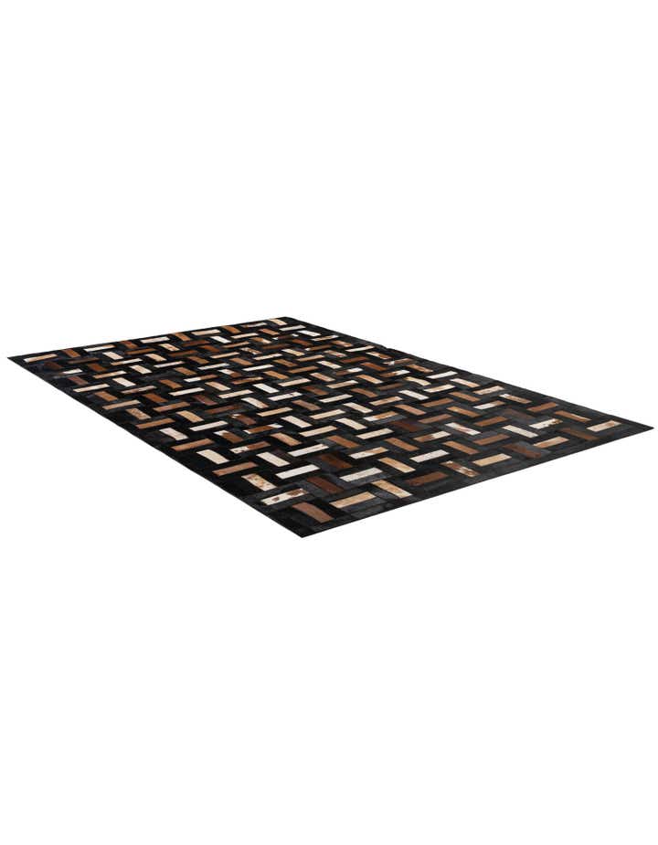 5' 3 x 8' 1 Cowhide - Patchwork Rug