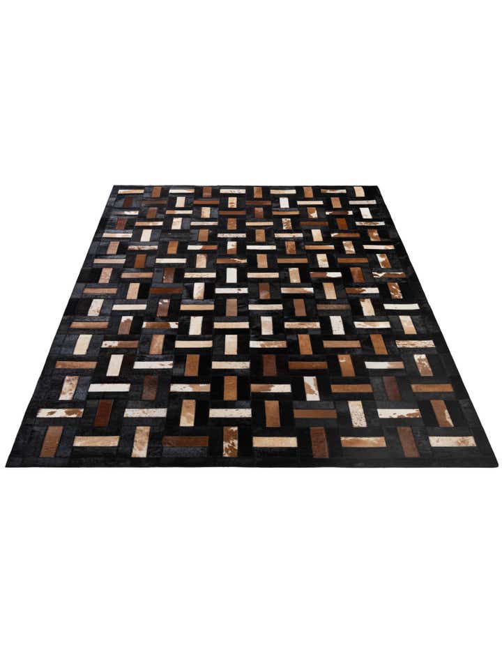 5' 3 x 8' 1 Cowhide - Patchwork Rug