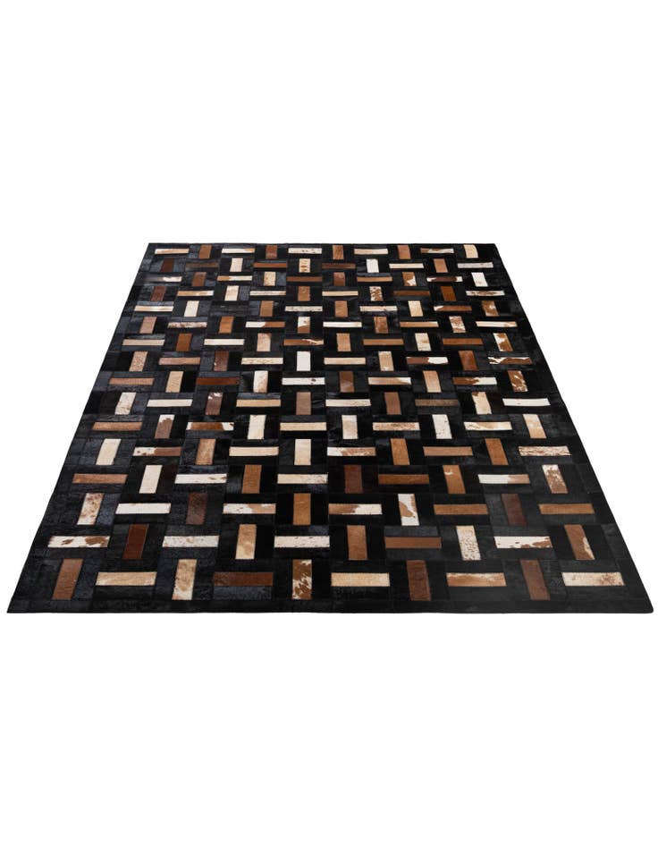 Detail image of 5' 3 x 8' 1 Cowhide - Patchwork Rug