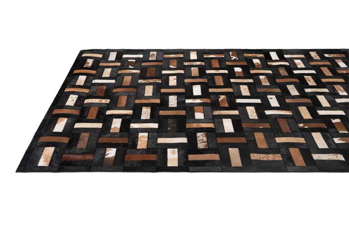 5' 3 x 8' 1 Cowhide - Patchwork Rug