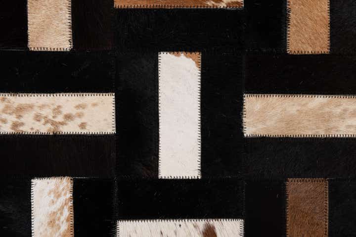 5' 3 x 8' 1 Cowhide - Patchwork Rug