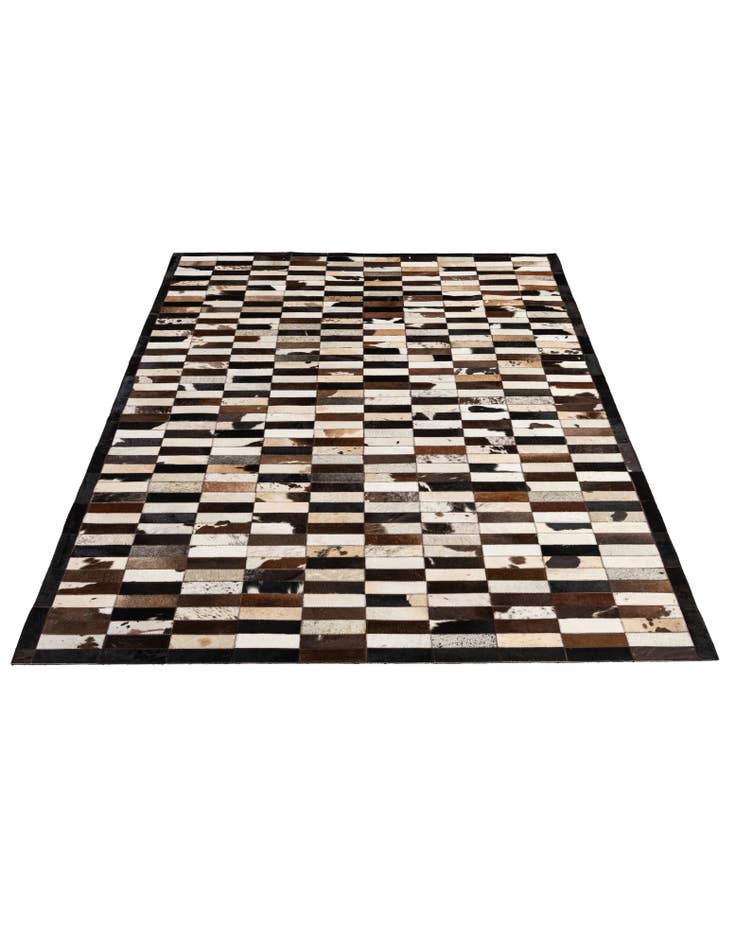 Detail image of 5' 3 x 8' 2 Cowhide - Patchwork Rug