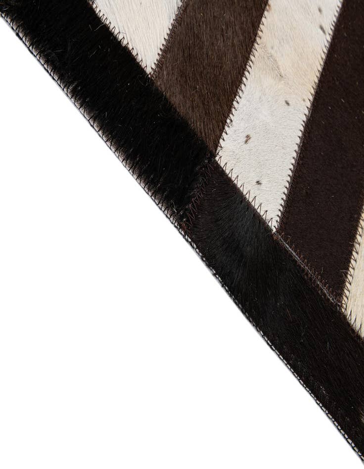 Detail image of 5' 3 x 8' 2 Cowhide - Patchwork Rug