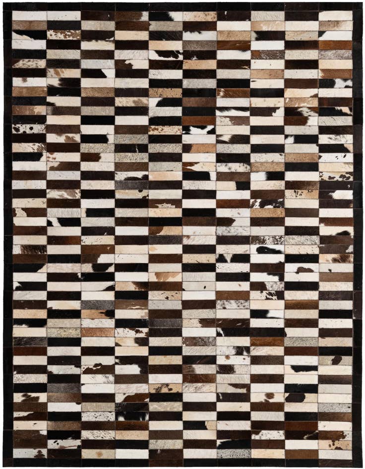 Detail image of 5' 3 x 8' 2 Cowhide - Patchwork Rug