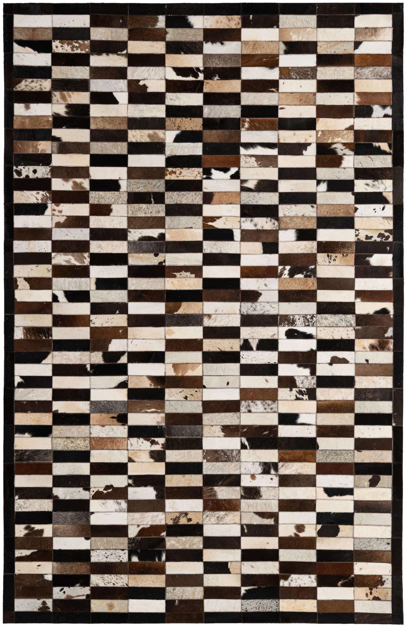 5' 3 x 8' 2 Cowhide - Patchwork Rug