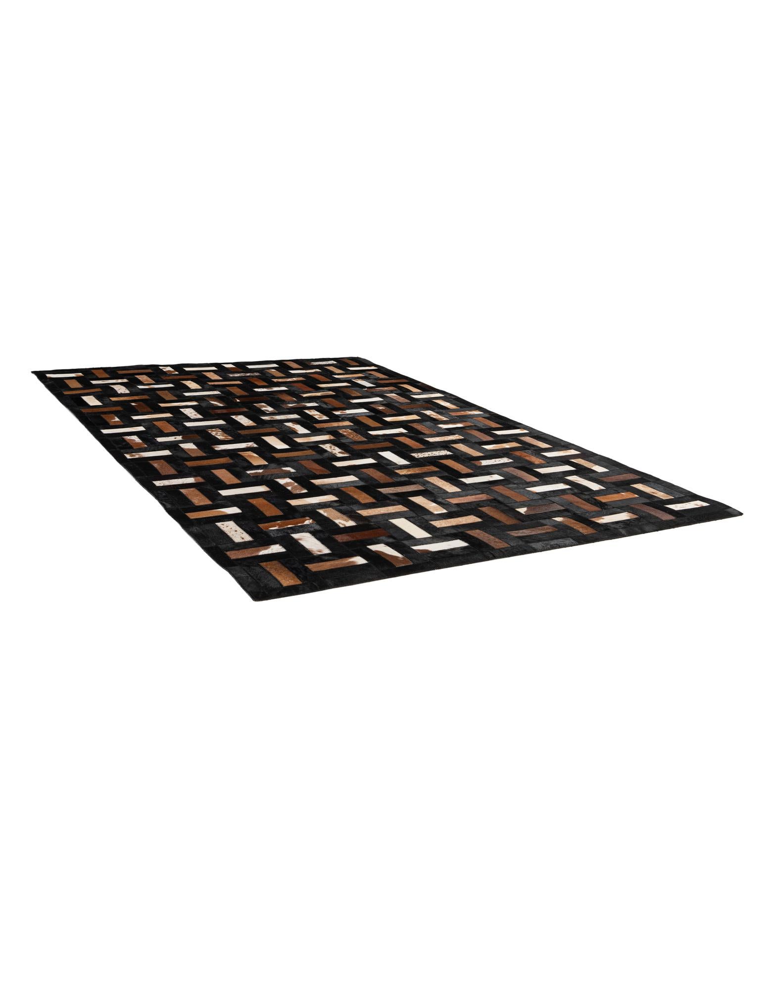 5' 2 x 8' 1 Cowhide - Patchwork Rug