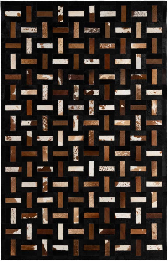 5' 2 x 8' 1 Cowhide - Patchwork Rug
