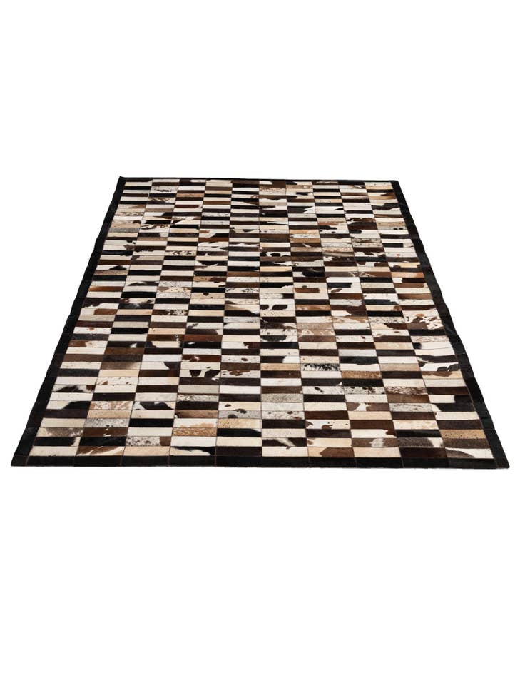 Detail image of 5' 3 x 7' 11 Cowhide - Patchwork Rug