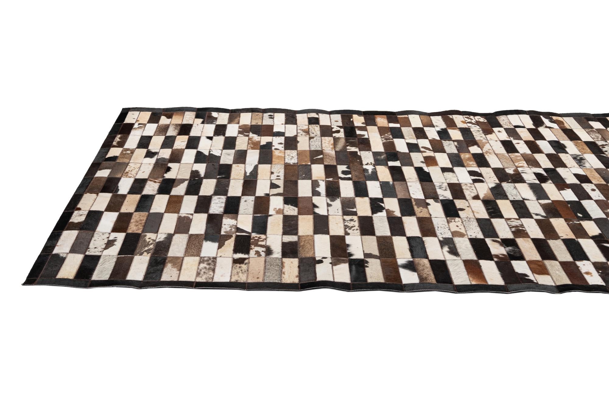 5' 3 x 7' 11 Cowhide - Patchwork Rug