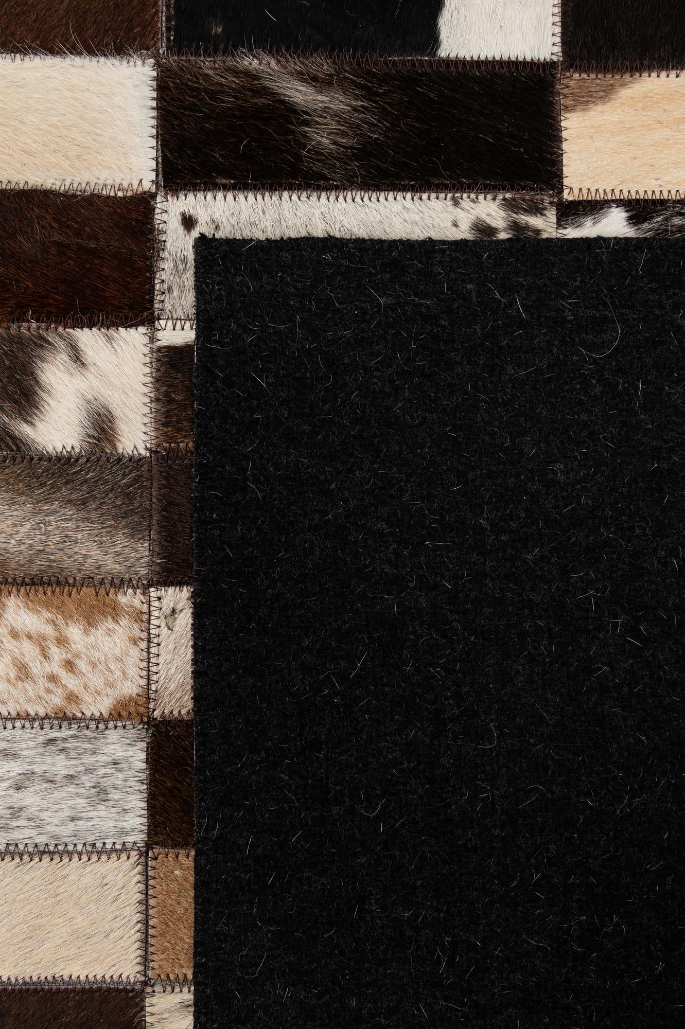 5' 3 x 7' 11 Cowhide - Patchwork Rug