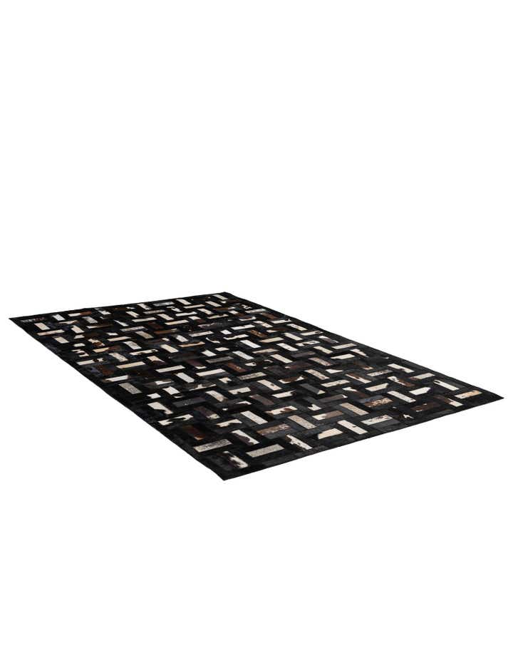 5' 2 x 8' 1 Cowhide - Patchwork Rug