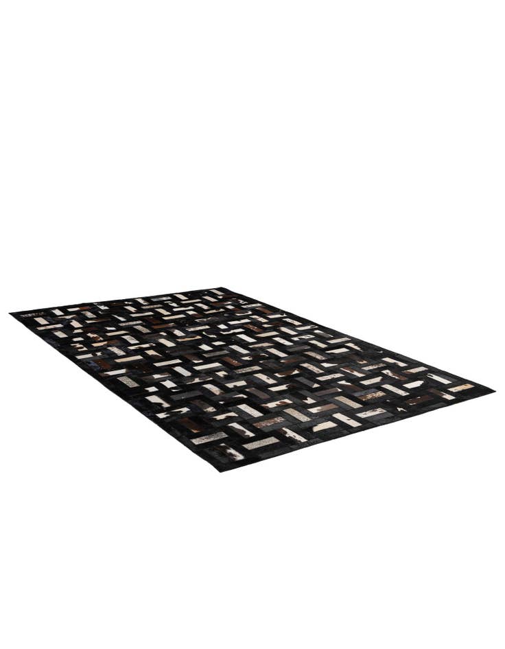 Detail image of 5' 2 x 8' 1 Cowhide - Patchwork Rug