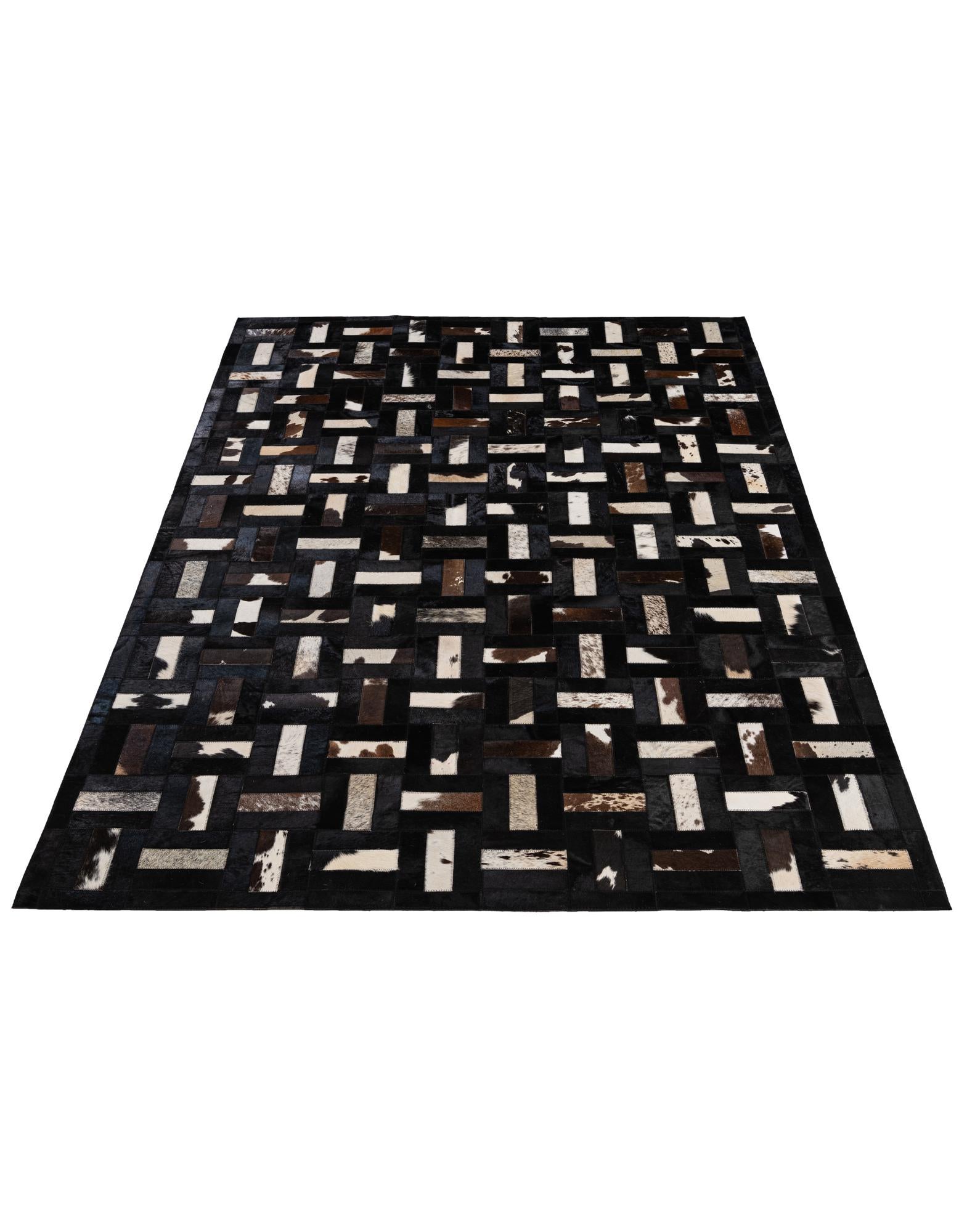 5' 2 x 8' 1 Cowhide - Patchwork Rug