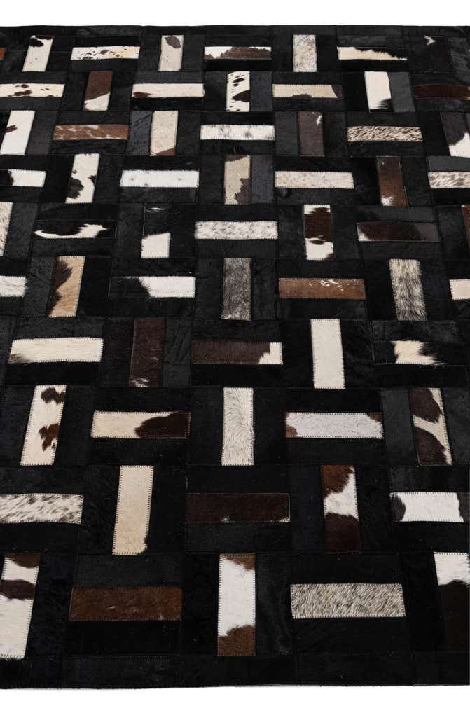 5' 2 x 8' 1 Cowhide - Patchwork Rug