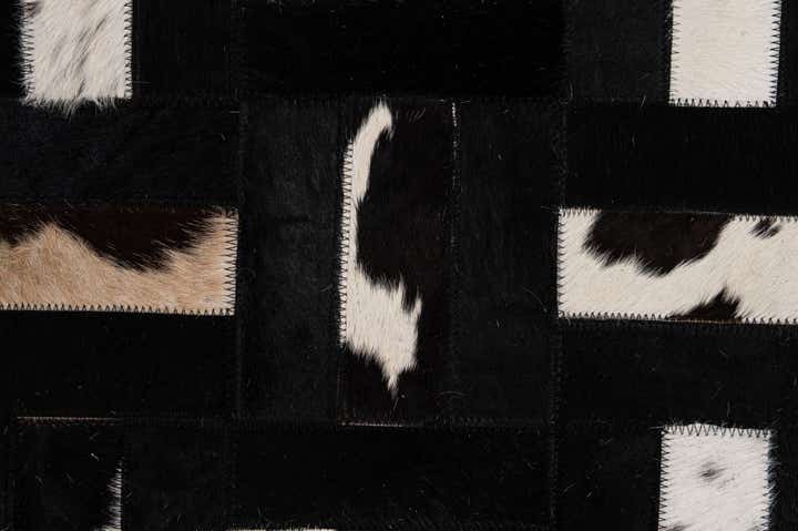 5' 2 x 8' 1 Cowhide - Patchwork Rug