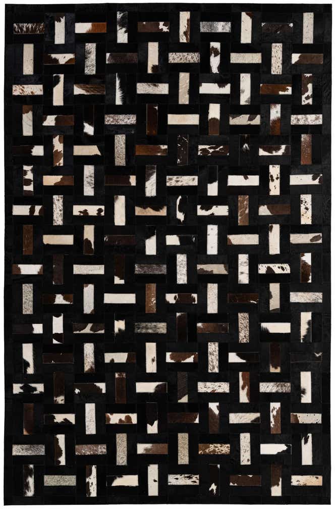 5' 2 x 8' 1 Cowhide - Patchwork Rug