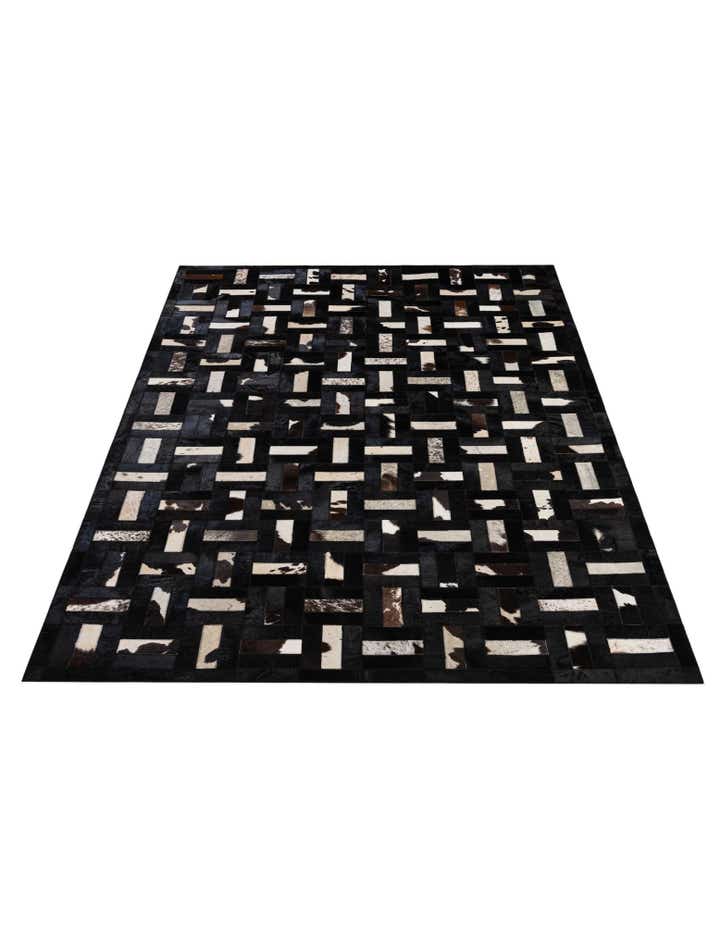5' 3 x 8' 2 Cowhide - Patchwork Rug