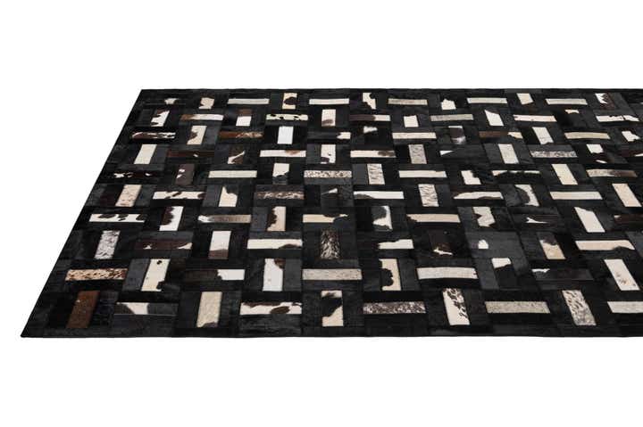 5' 3 x 8' 2 Cowhide - Patchwork Rug