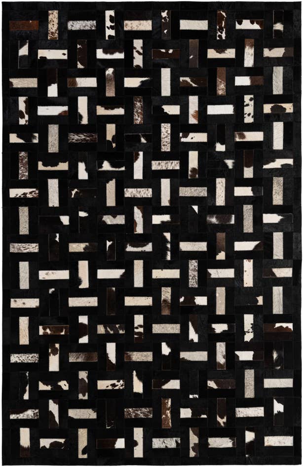 Detail image of 5' 3 x 8' 2 Cowhide - Patchwork Rug