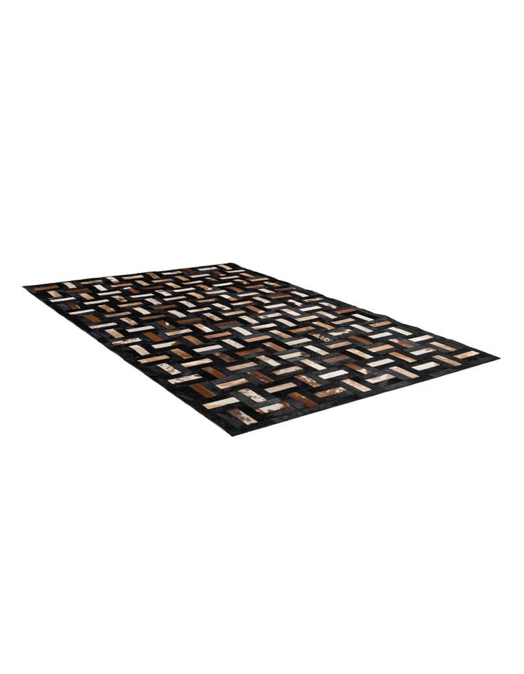Detail image of 5' 3 x 8' 1 Cowhide - Patchwork Rug