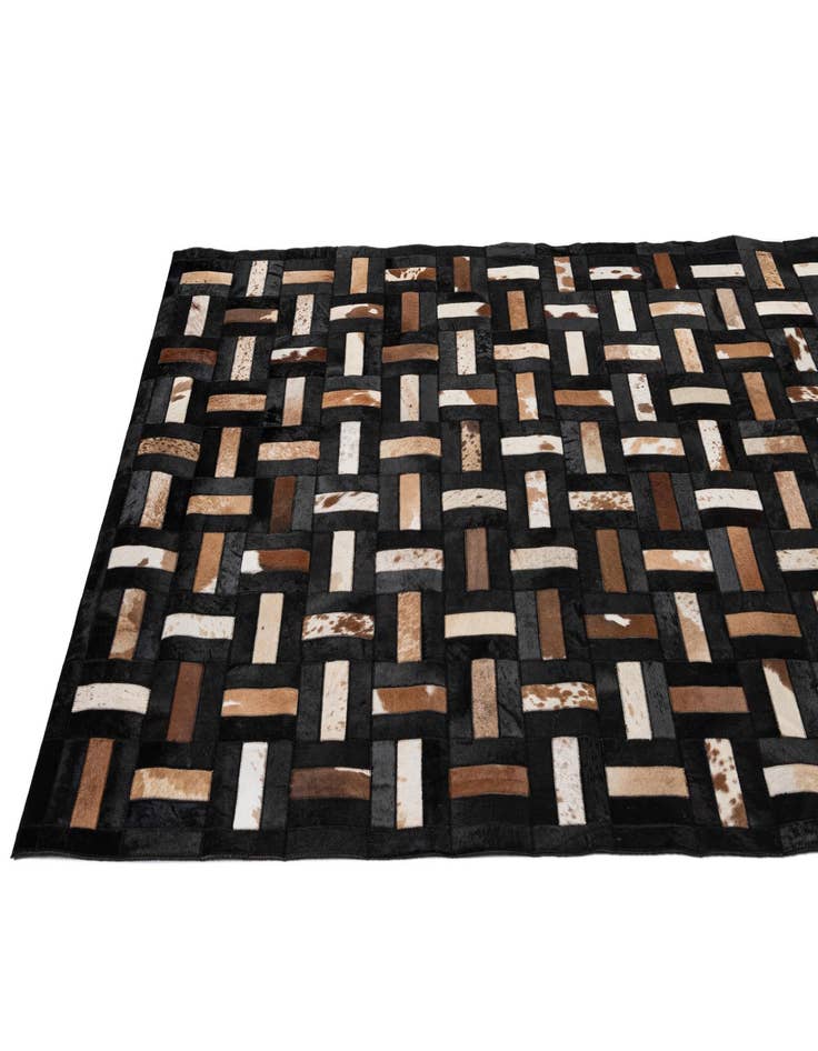 Detail image of 5' 3 x 8' 1 Cowhide - Patchwork Rug