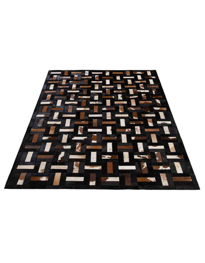 5' 3 x 8' 1 Cowhide - Patchwork Rug