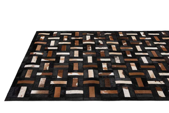 5' 3 x 8' 1 Cowhide - Patchwork Rug