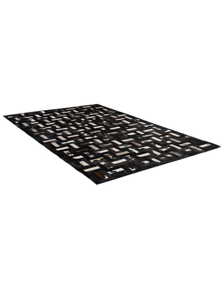 5' 3 x 8' 1 Cowhide - Patchwork Rug