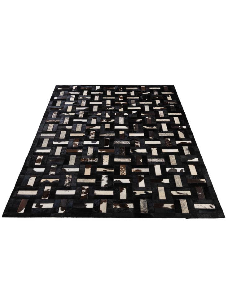 Detail image of 5' 3 x 8' 1 Cowhide - Patchwork Rug