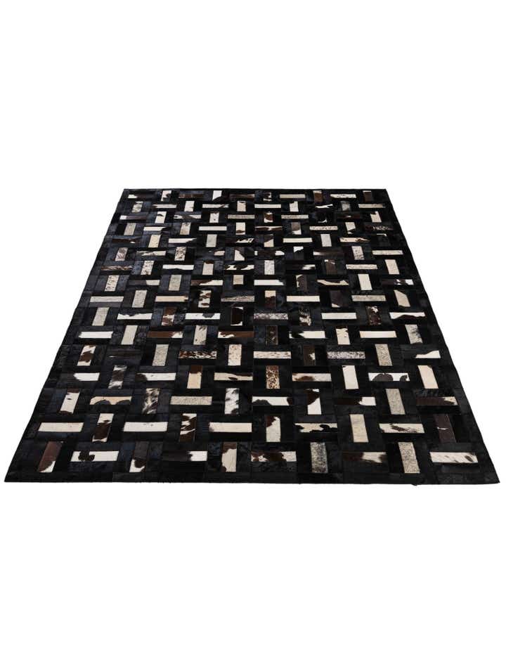 5' 3 x 8' 1 Cowhide - Patchwork Rug