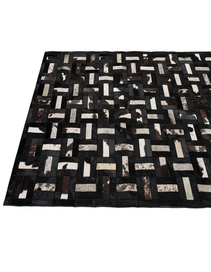 Detail image of 5' 3 x 8' 1 Cowhide - Patchwork Rug