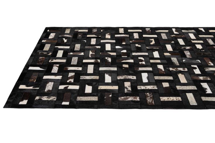 Detail image of 5' 3 x 8' 1 Cowhide - Patchwork Rug