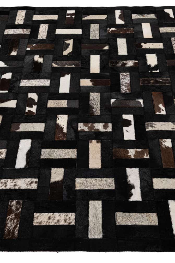 5' 3 x 8' 1 Cowhide - Patchwork Rug