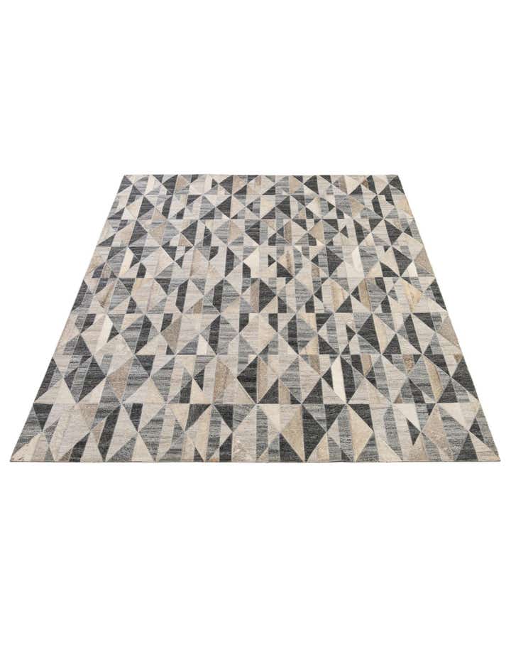5' 2 x 7' 8 Cowhide - Patchwork Rug