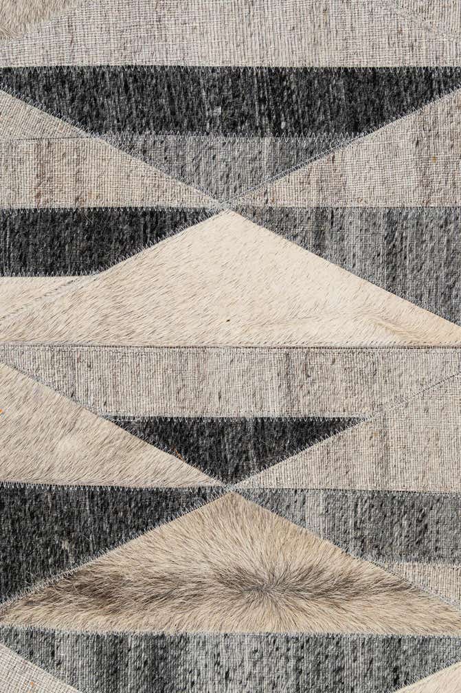 5' 2 x 7' 8 Cowhide - Patchwork Rug