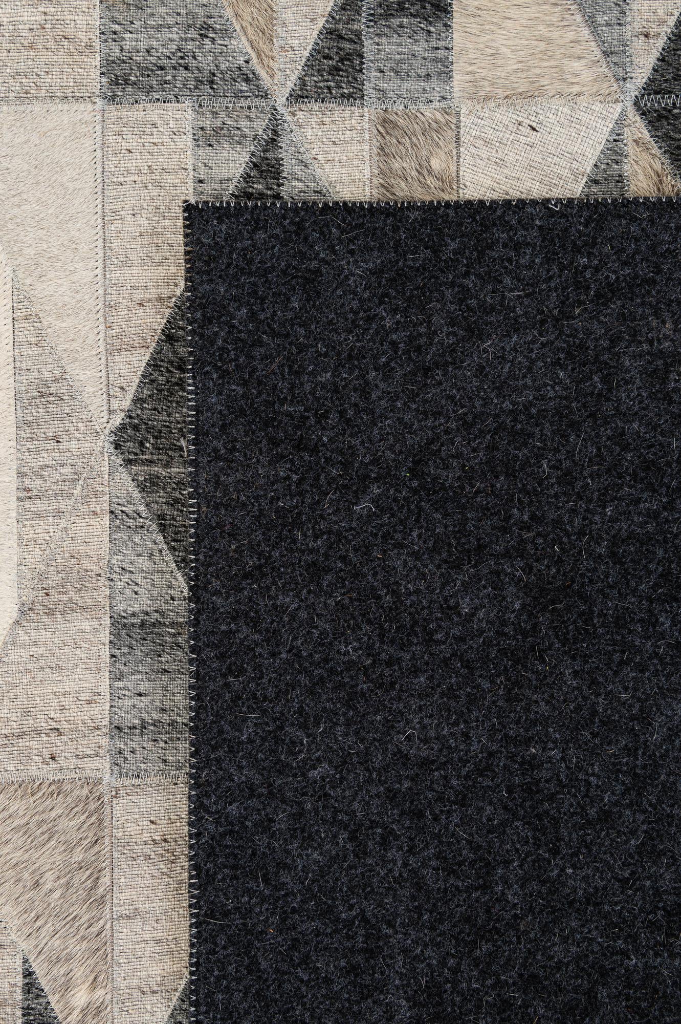 5' 2 x 7' 8 Cowhide - Patchwork Rug