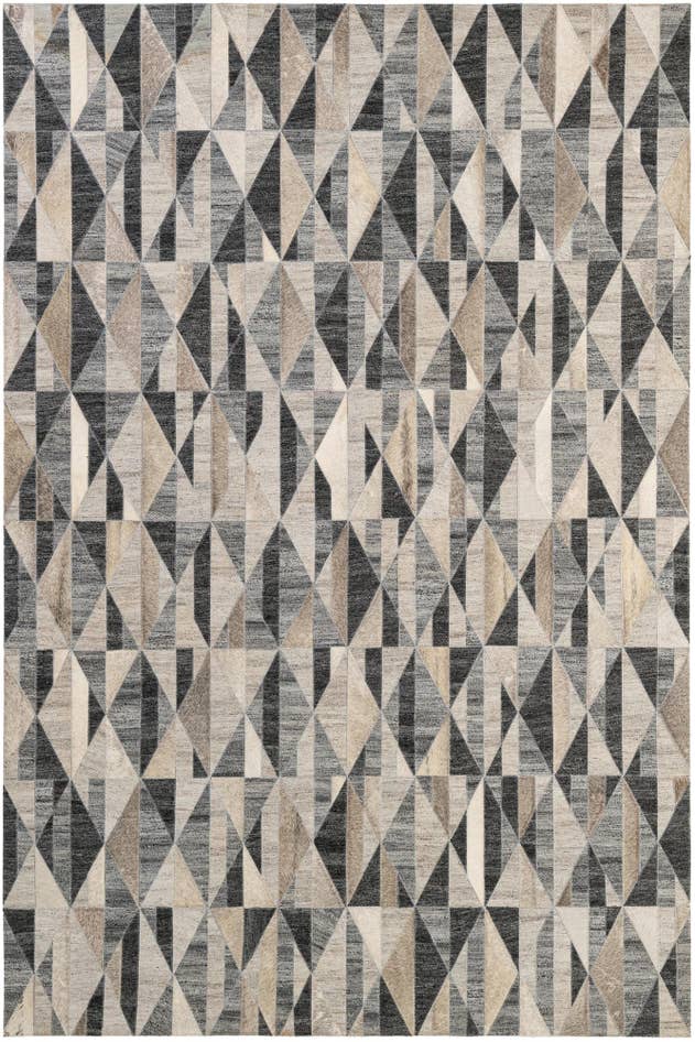 Detail image of 5' 2 x 7' 8 Cowhide - Patchwork Rug