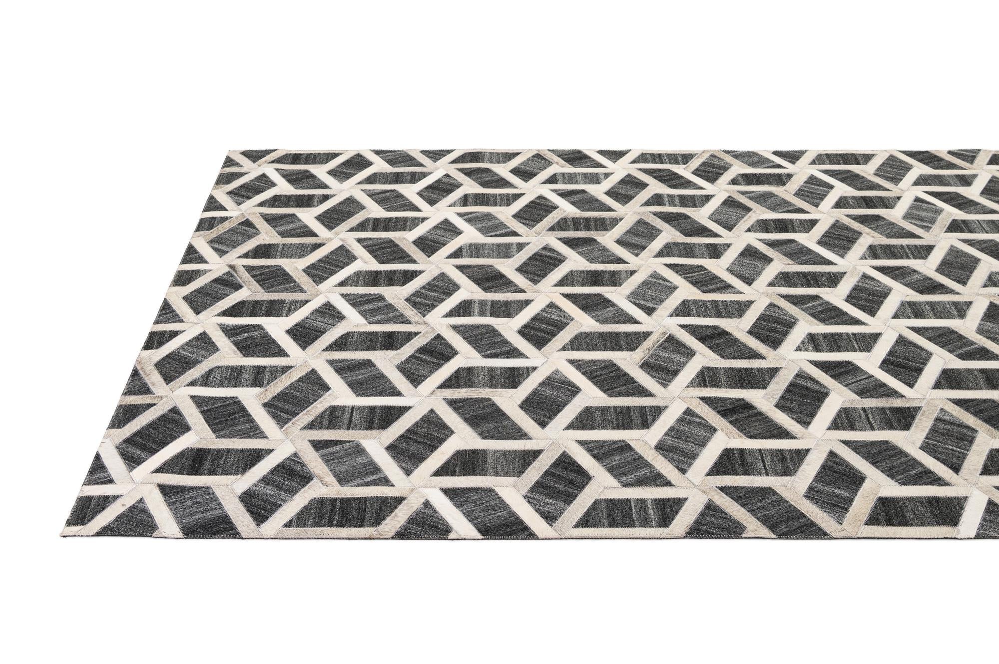 5' x 8' 1 Cowhide - Patchwork Rug